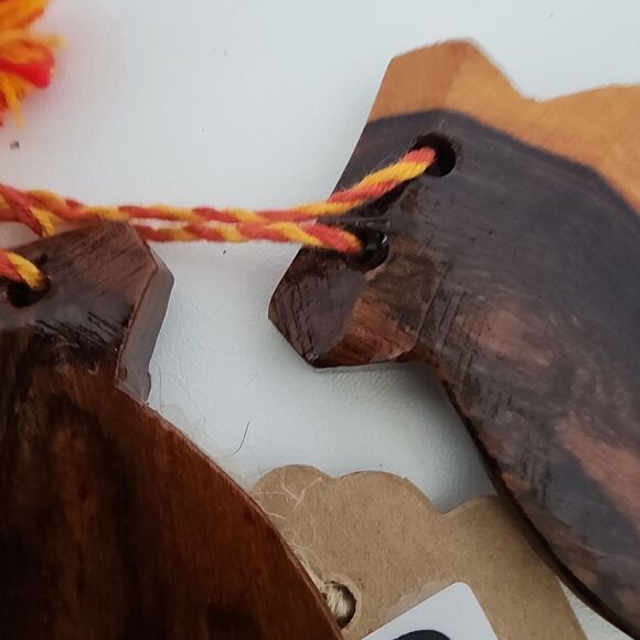 Hand Carved Wooden Vintage Noisemakers Percussion Set Of Castanets Wood Clapper - Picture 8 of 9